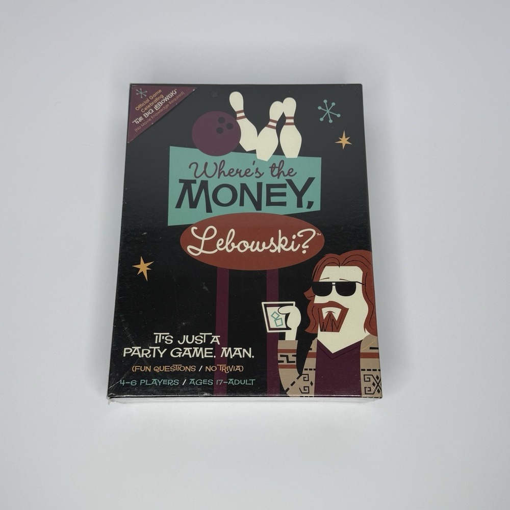 Where's the Money Lebowski? The Big Lebowski Movie Party Game Brand New Sealed